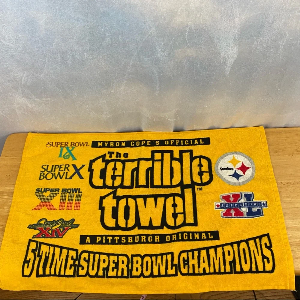 Pittsburgh Steelers Terrible Towel 2005 5-Time Super Bowl Champions